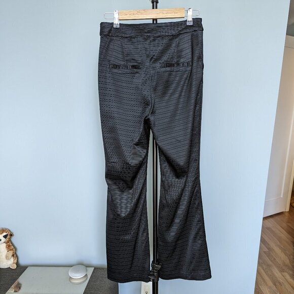 Hilary MacMillan Black High Rise Flare Designer Pants - Picture 3 of 15